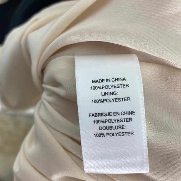 CeCe by Cynthia Steffe Size 6 Satin Black Champagne Fit and Flare Dress NEW! NWT - Picture 2 of 9